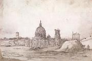 Claude Lorrain St Peter's,Rome (mk17) oil on canvas